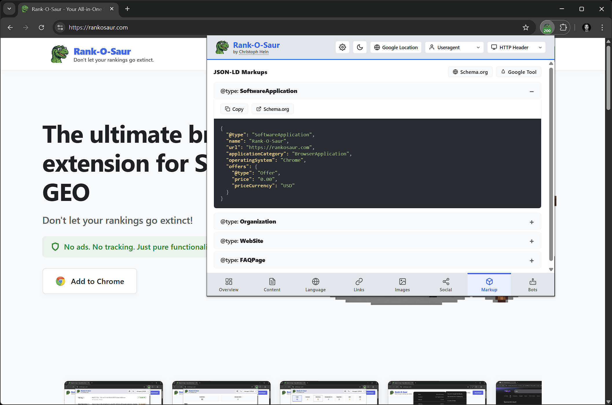 JSON LD Markup Checker